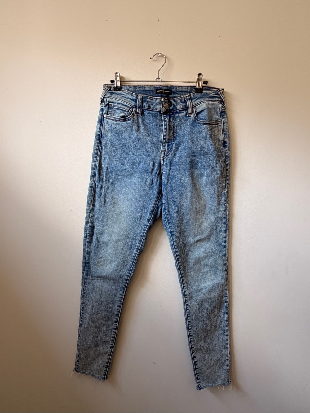 True Religion Jennie Curvy Mid Rise Skinny Jeans — W30